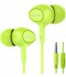 Earbuds, MIATONE Wired in- Ear Earbuds with Microphone, Dynamic Crystal Clear Sound Ergonomic Ear Buds Earphones Headphones for Android, BlackBerry - Green